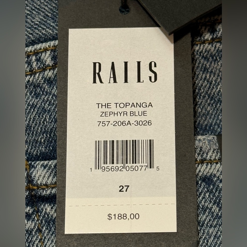 Rails Denim Topanga High Rise Straight Jeans sz 27 and 28 - Picture 5 of 10